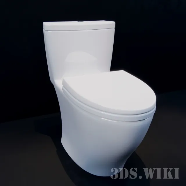 bathroom - Toilet TOTO Aquia 3D Model