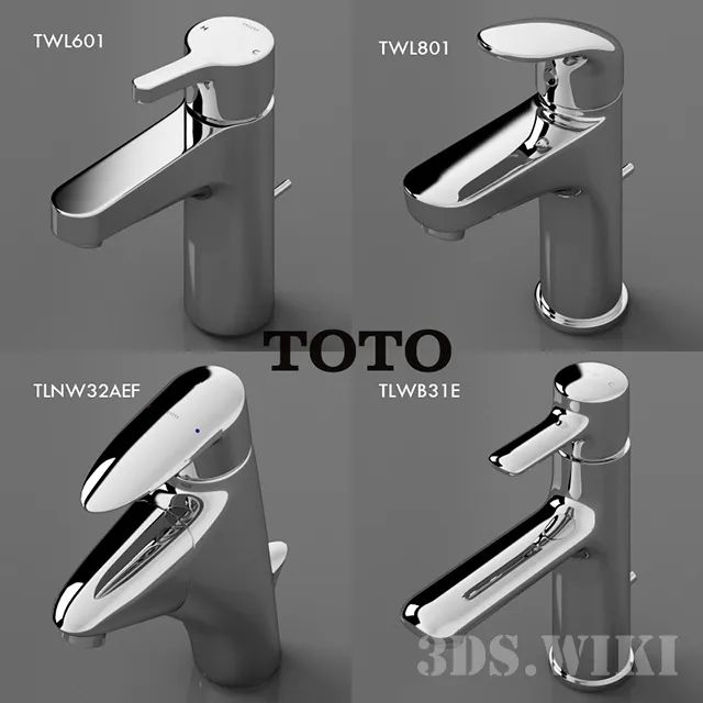 bathroom - Toto Faucets Collection 3D Model
