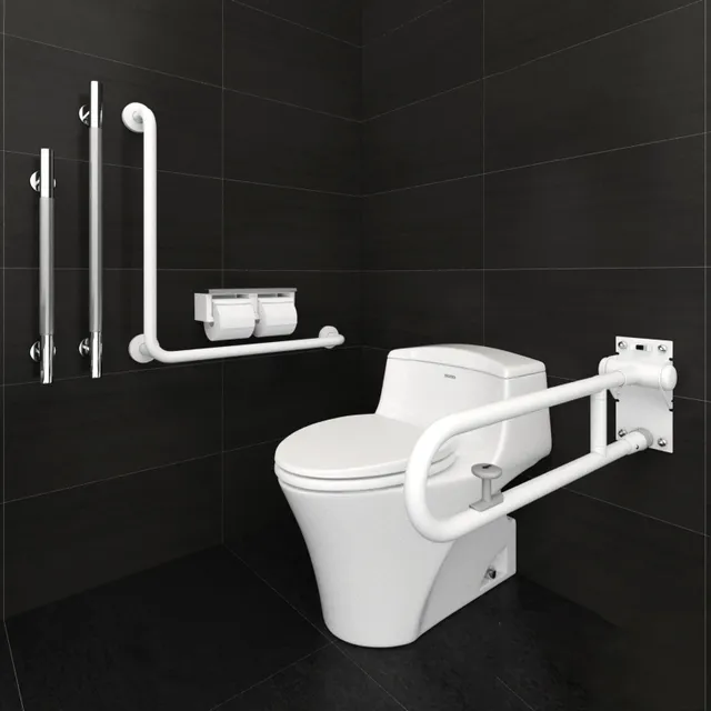 bathroom - Toto toilets CW923SGUR and Accessible equipment 3D Model
