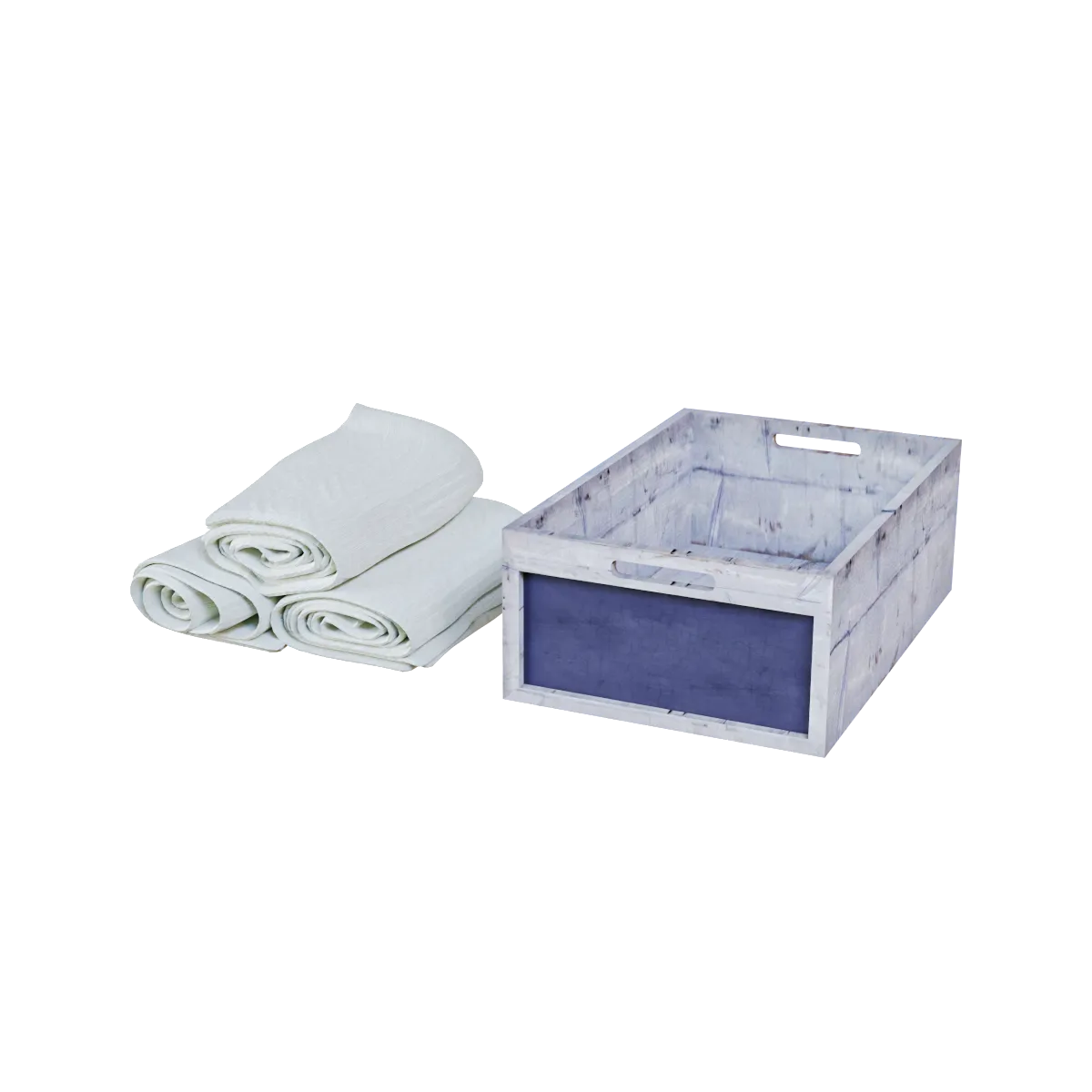 bathroom - Towel with box 3D Model