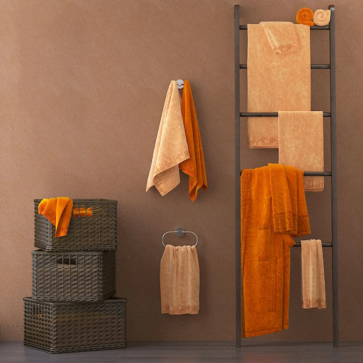 bathroom - Towels for bathroom m30-1 3D Model