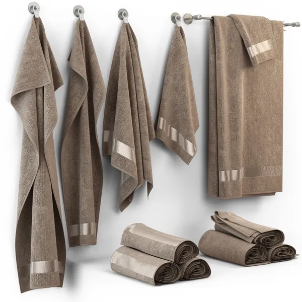 bathroom - Towels m18 3D Model