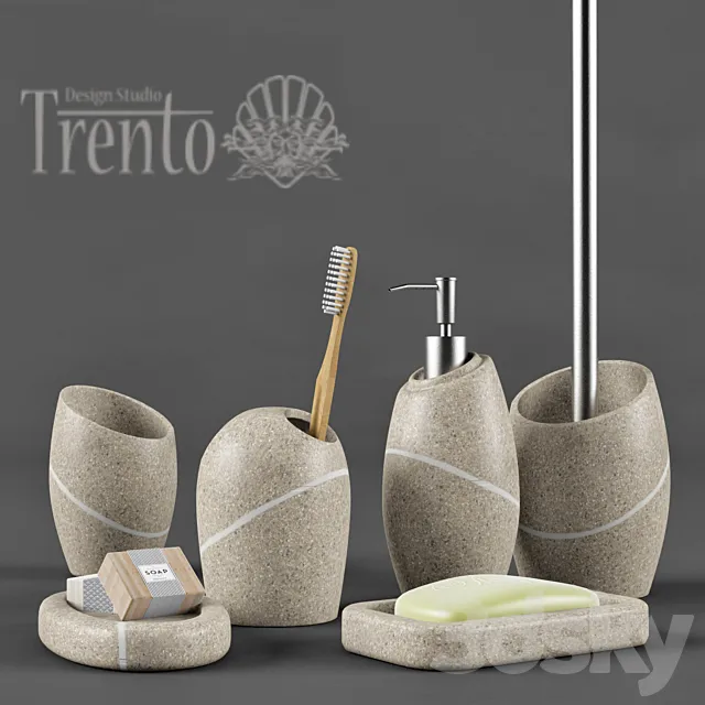 Bathroom Trento Sea Stone 3D Model