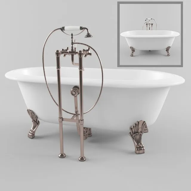 bathroom - Victoria Albert bathtub 56 3D Model