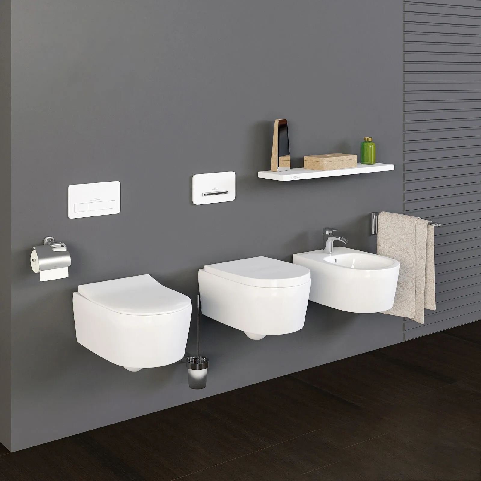 bathroom - Villeroy and  Boch collection Avento toilet bowl bidet 3D Model