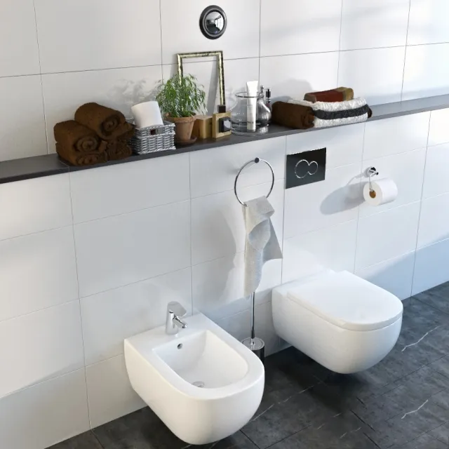 bathroom - Villeroy and  Boch Subway 2.0 3D Model