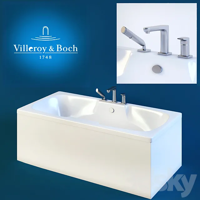 bathroom Villeroy & Boch colorado. mixer Villeroy & Boch cult 3DModel