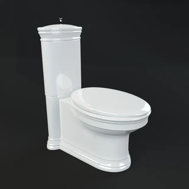 bathroom - Villeroy & Boch toilet 855 3D Model