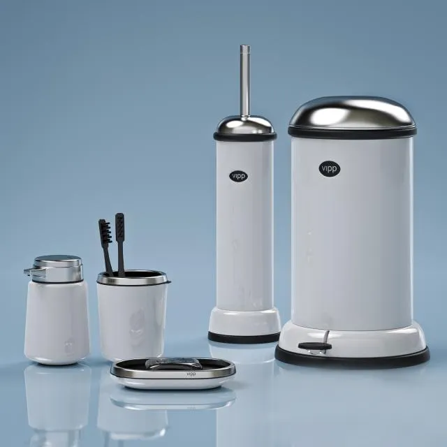 bathroom - Vipp bath accessories 3D Model