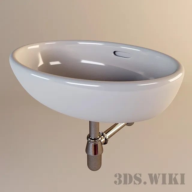 bathroom - Wall Mounted Sink 3D Model