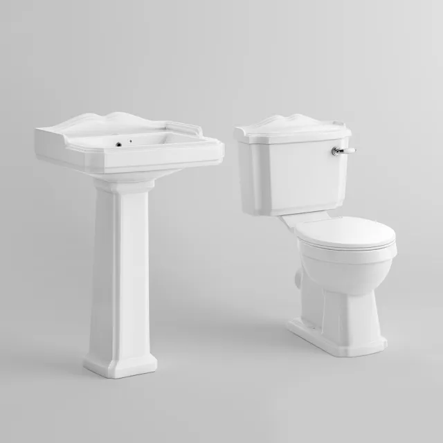 bathroom - Washbasin and toilet 2 3D Model