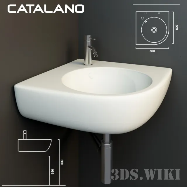 bathroom - Washbasin Catalano Sfera 15AC100 3D Model