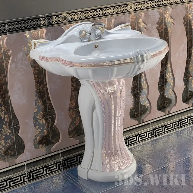 bathroom - Washbasin Ceramic Ala New Lord 3D Model