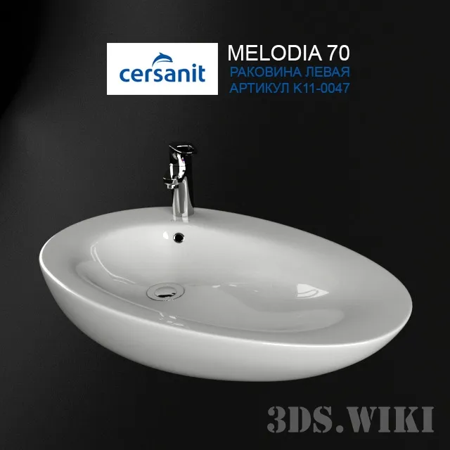 bathroom - Washbasin Cersanit Melodia 70 cm 3D Model