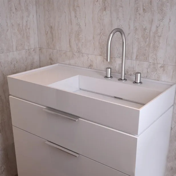 bathroom - Washbasin Kartell By Laufen 810 339 3D Model