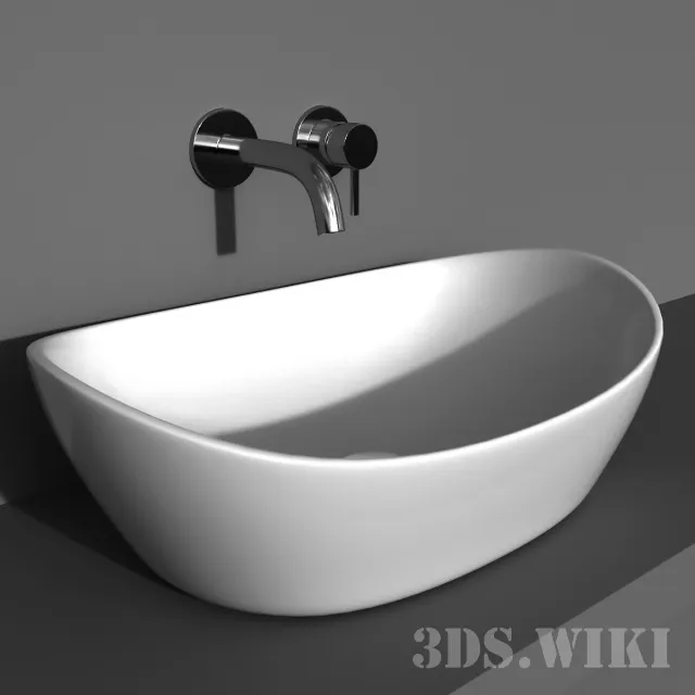 bathroom - Washbasin PAA AMORE SILK 3D Model
