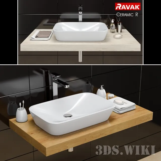 bathroom - Washbasin RAVAK Ceramic R 3D Model