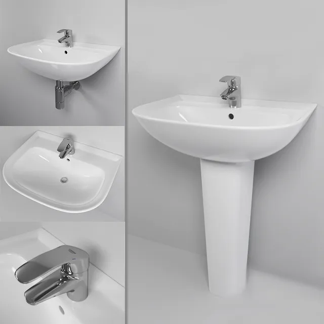 bathroom - Washbasin Roca Ria 09 3D Model
