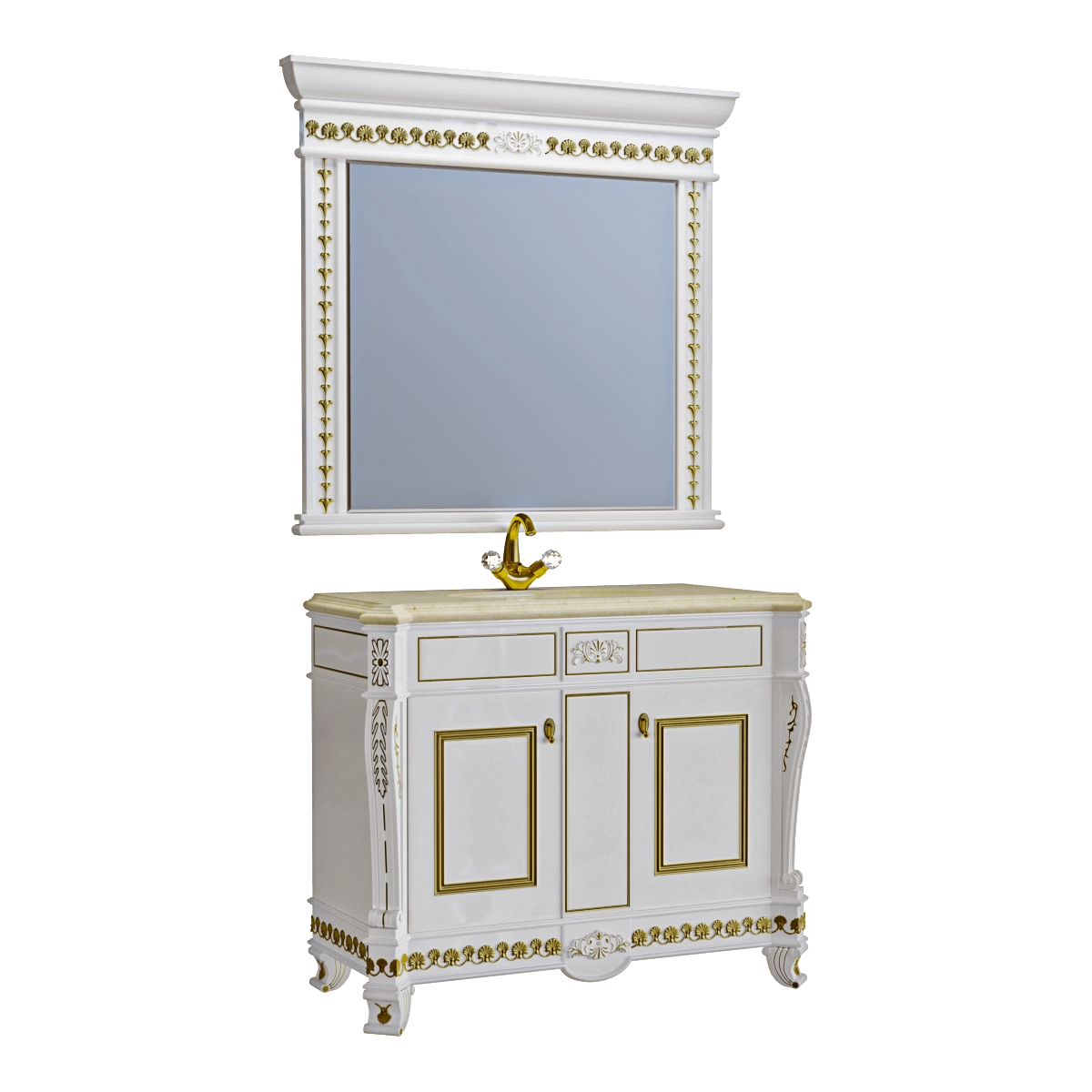 bathroom - Washbasin set 3D Model