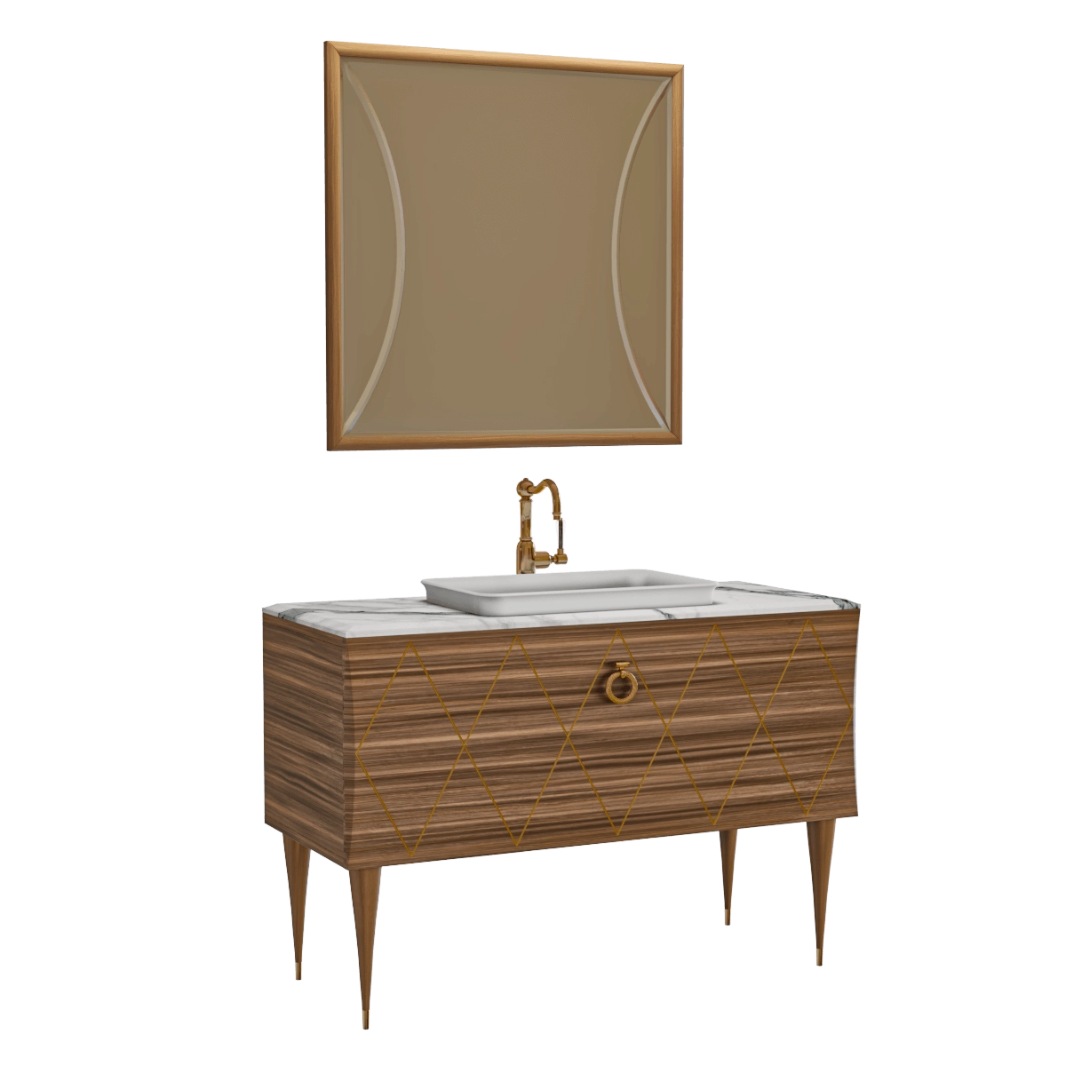 bathroom - Washbasin set Park Avenue 3D Model