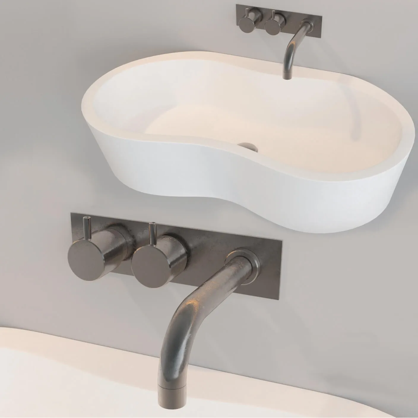 bathroom - Washbasin Standard Esco 378 3D Model