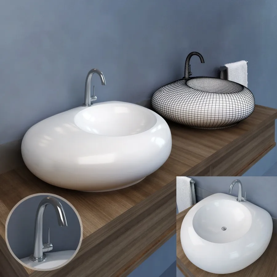bathroom - Washbasin Villeroy and Boch Artis 02 3D Model