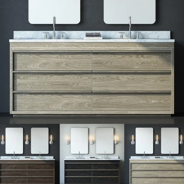 bathroom - Washbasins Bezier 15 3D Model