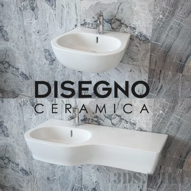 bathroom - Washbasins DISEGNO Ceramica WEG 3D Model