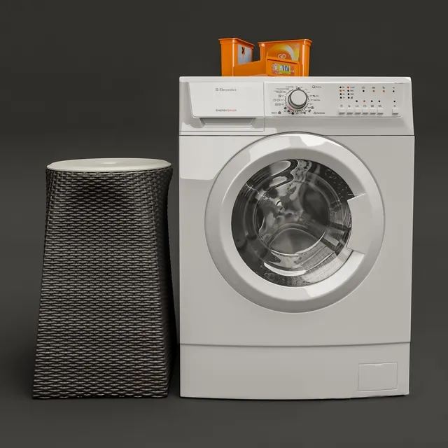 bathroom - Washing machine Electrolux EWS 125210 a 3D Model