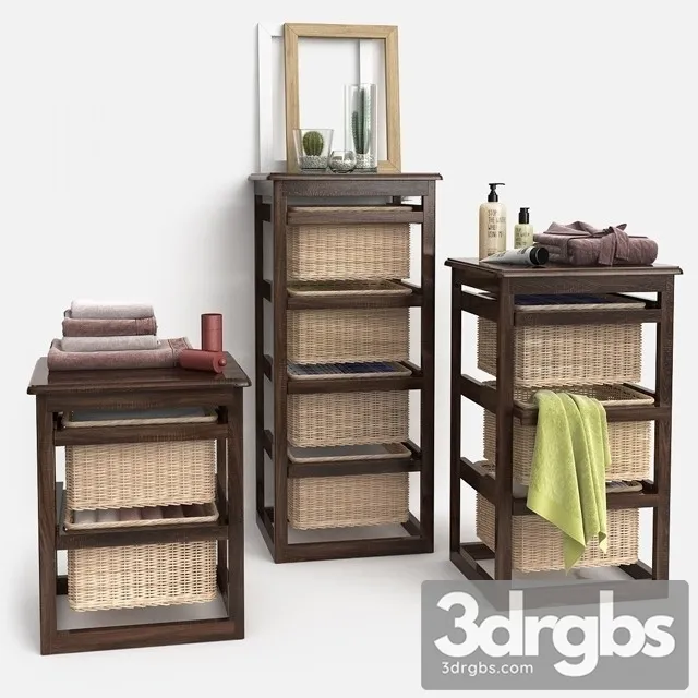 Bathroom Wenge 3D Model Free