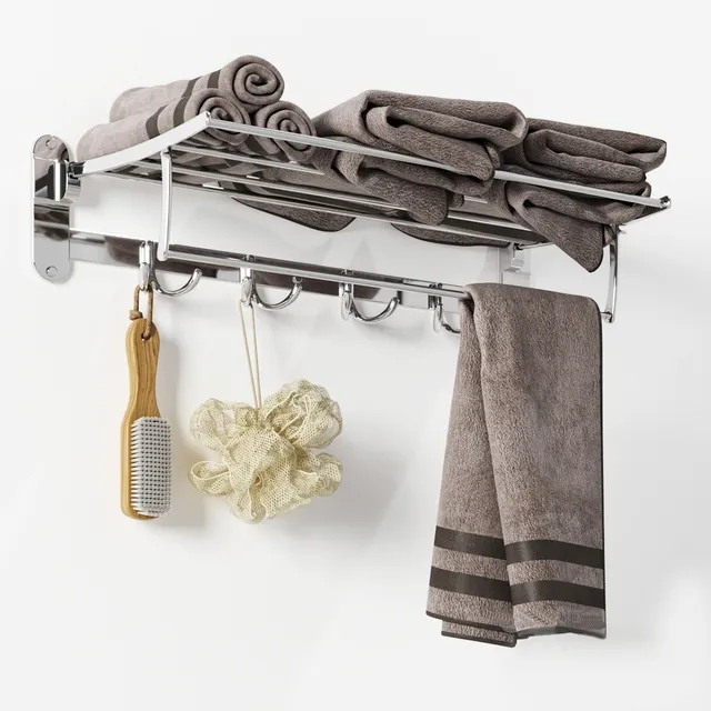 bathroom - Zangra Foldaway Towel Rack 3D Model