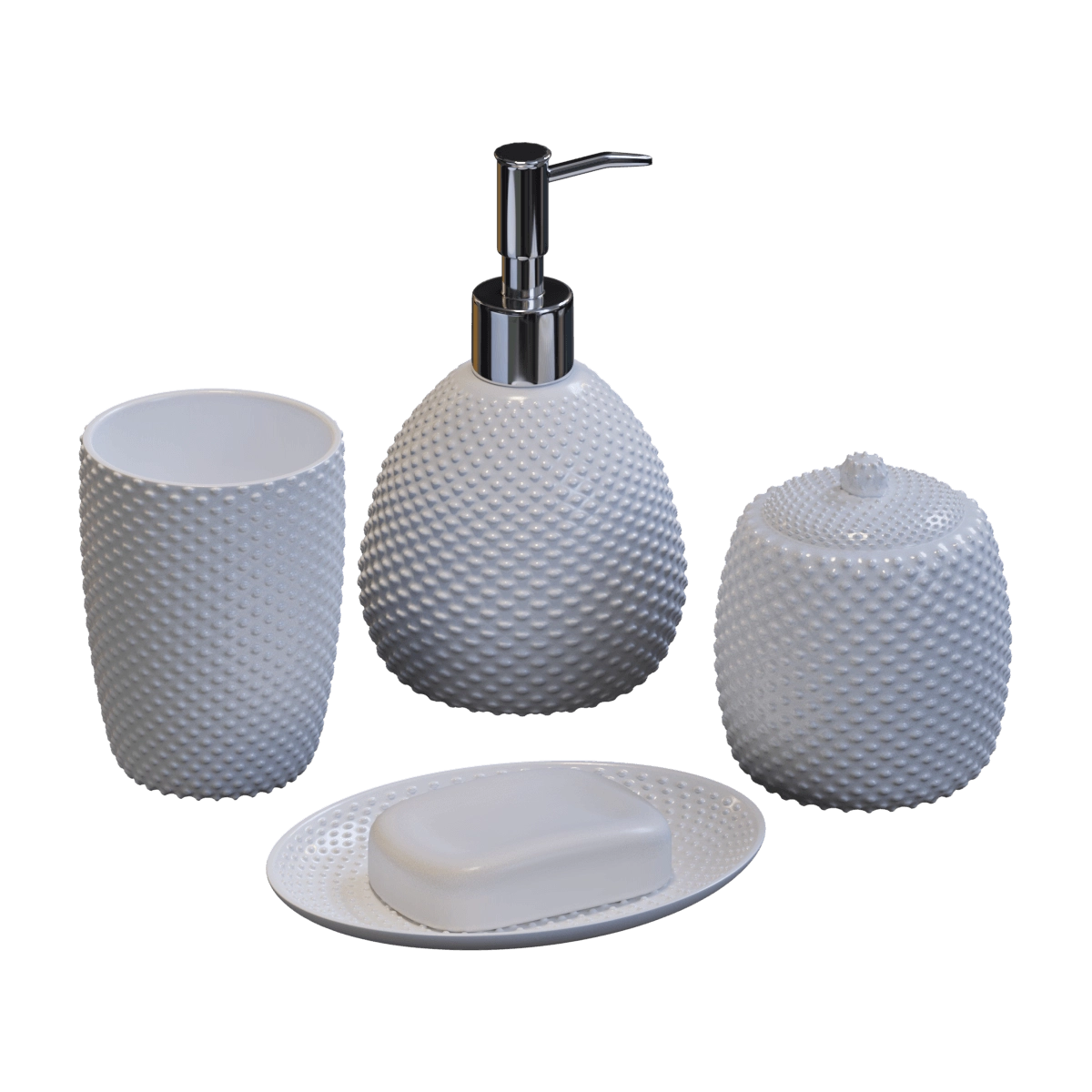 bathroom - Zara Home bath accessories 3D Model