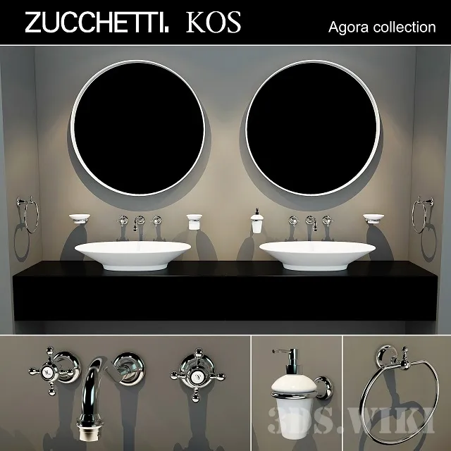 bathroom - Zucchetti Agora Kit 3D Model