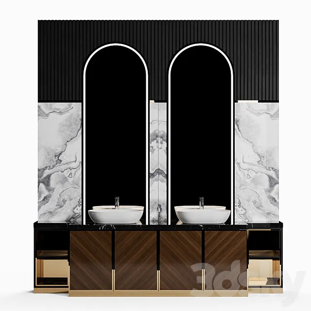 bathroom_furniture_set_1 3D Model