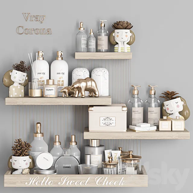 bathroomset_128 3D Model