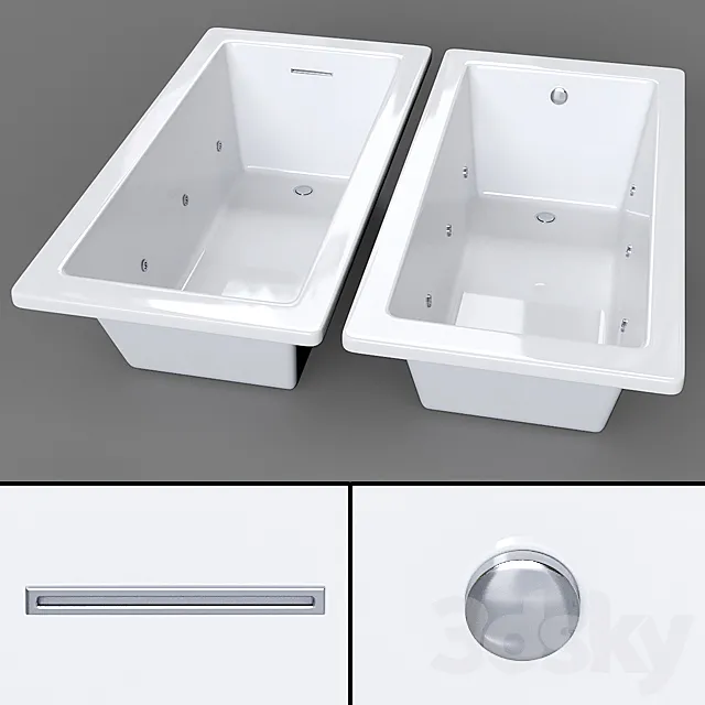 Bathtub – by HydroSystem – Lacey 3D Model