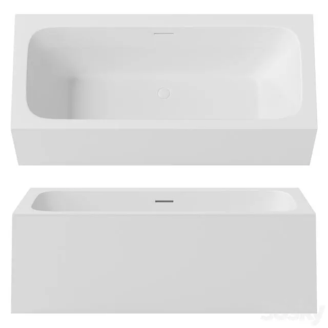 Bathtub Salini Orlando Axis Set 3D Model