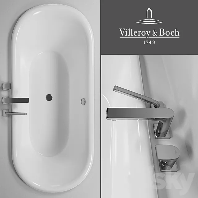 Bathtub Villeroy & Boch Nexus 3DModel