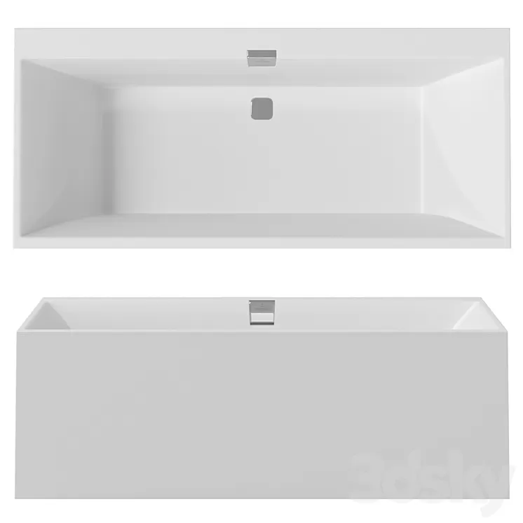 Bathtub Villeroy & Boch Squaro Edge 12 3D Model