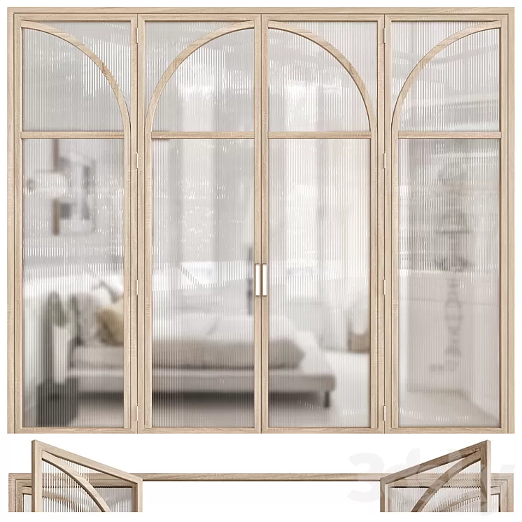 Batiik Studio door 3D Model