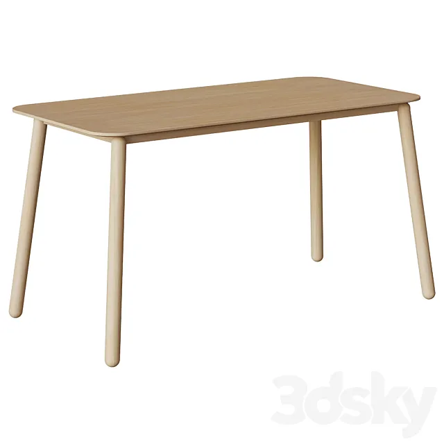 Batilde table 70 x 140 cm 3D Model