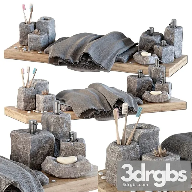 Batroom Decor Stone Soap N2 Dekor Dlia Vanny Komnaty Bannyi 3D Model Free