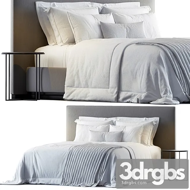 Bauci Ovidio Bed by B&B 3D Model Free