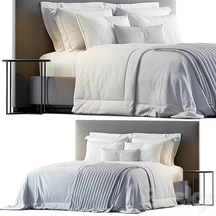 Bauci - Ovidio bed by B&B 3D Model Free