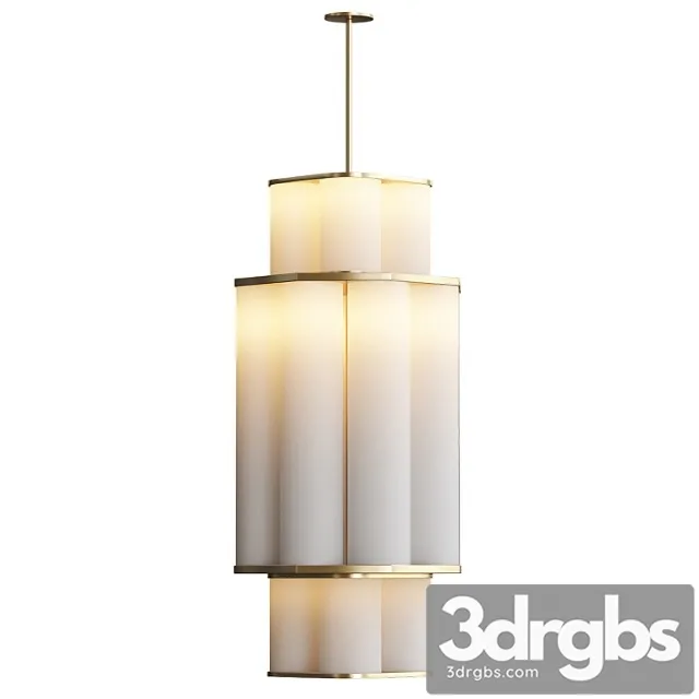 Bauer chandelier 01 white brown von roll & hill 3D Model Download