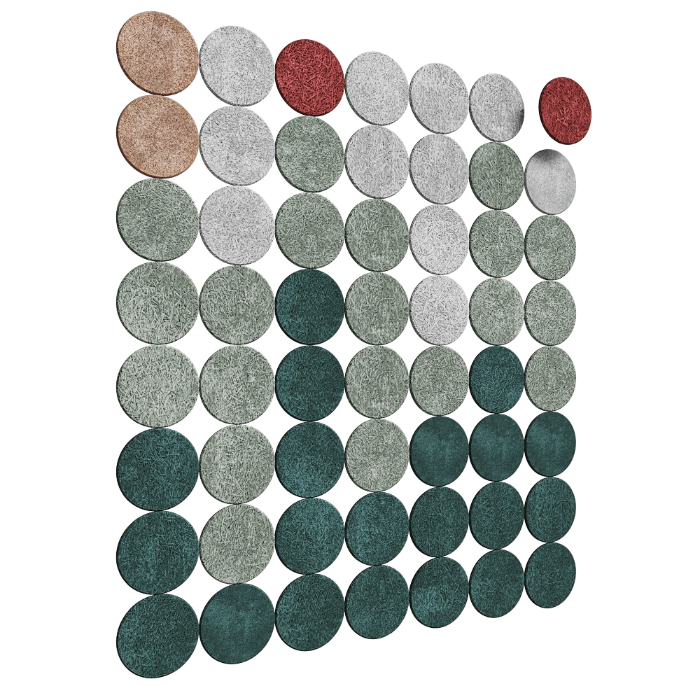 BAUX - Acoustic panel Wood Wool Circle Big 3D Model