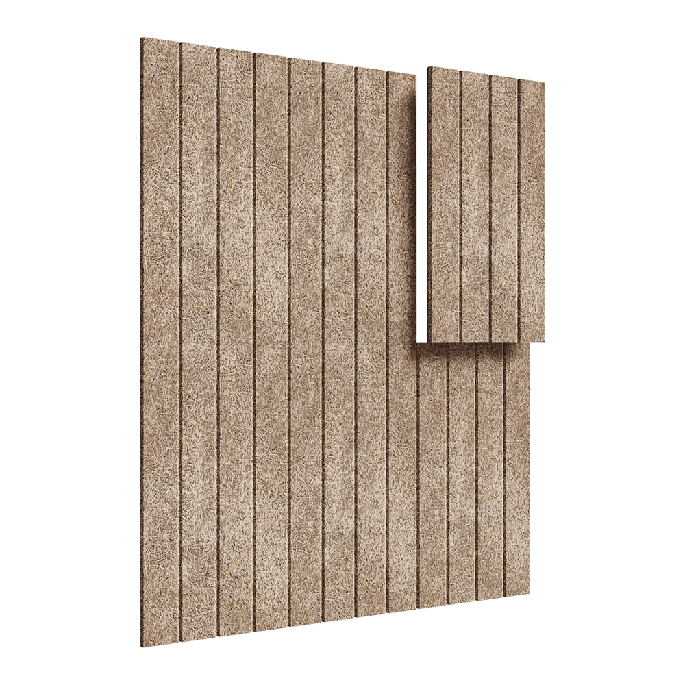 BAUX - Acoustic panel Wood Wool Lines 3D Model