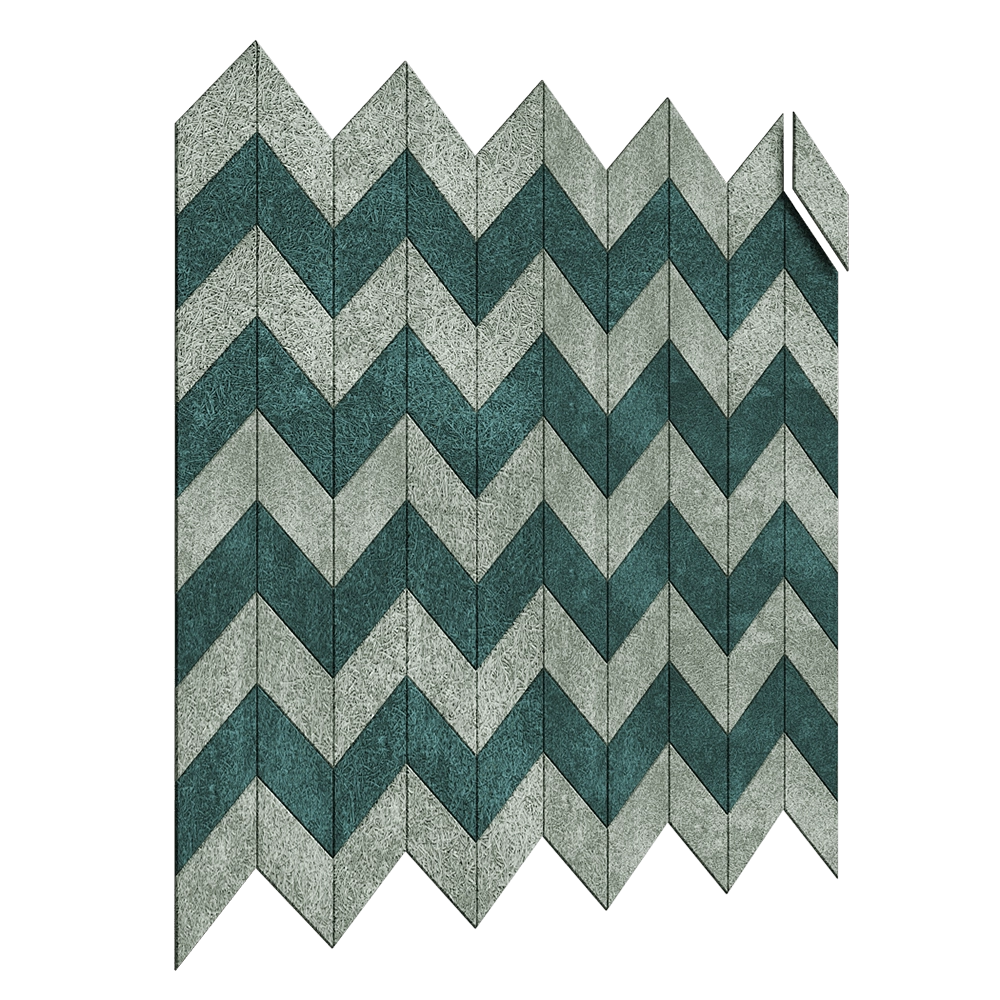 BAUX - Acoustic panel Wood Wool Parallelogram Large 3D Model