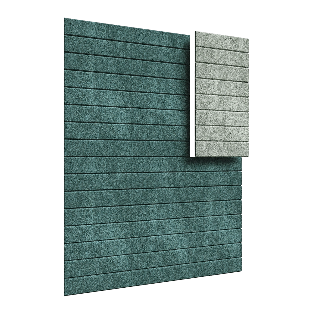 BAUX - Acoustic panel Wood Wool Stripes 3D Model