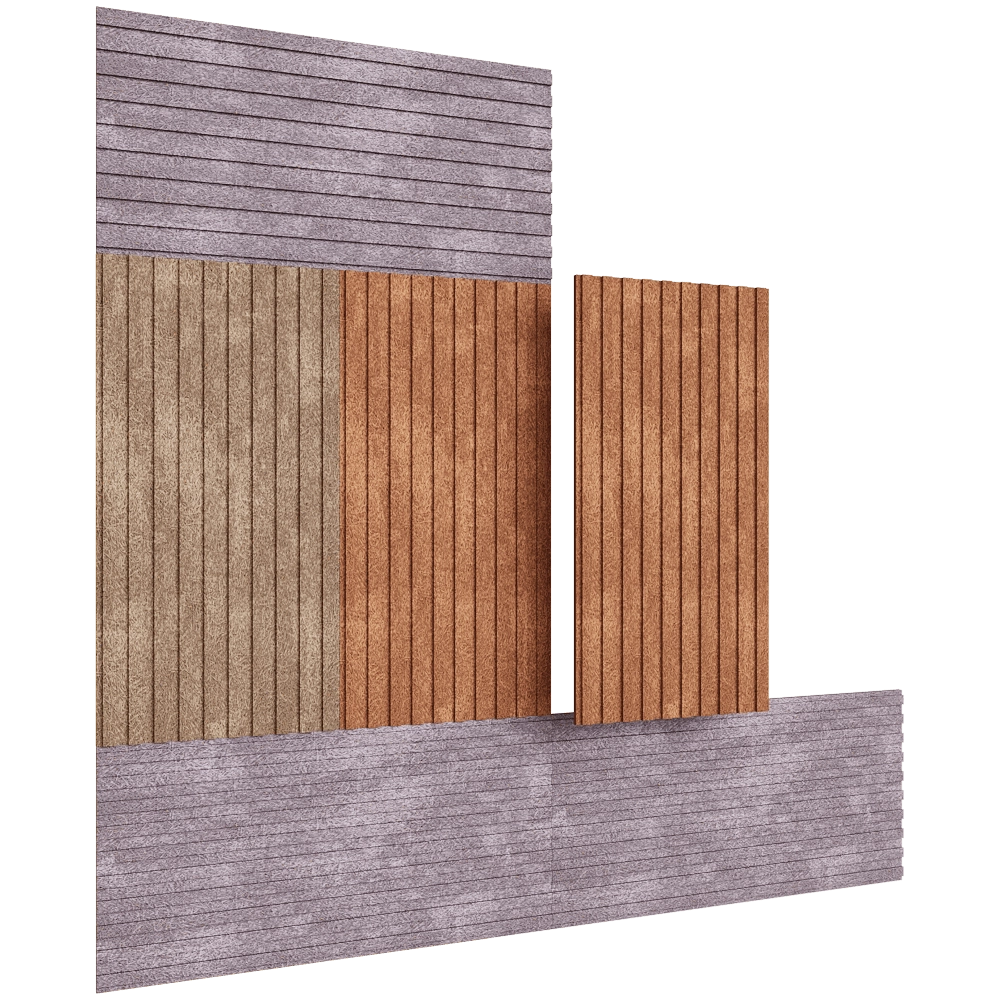 BAUX - Ceiling Acoustic Pinstripe 3D Model